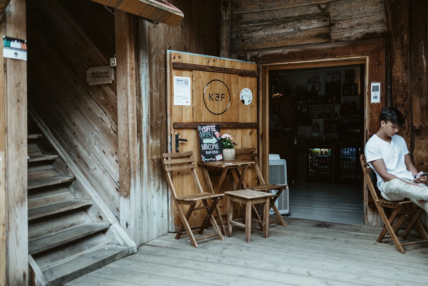 Coffee shop in the wharf, Bergen