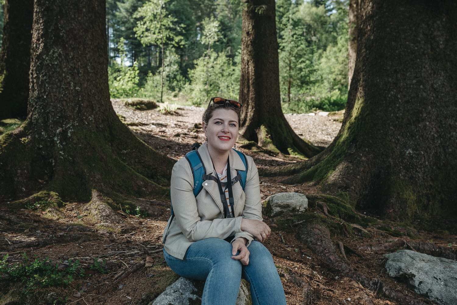 Girl in the woods