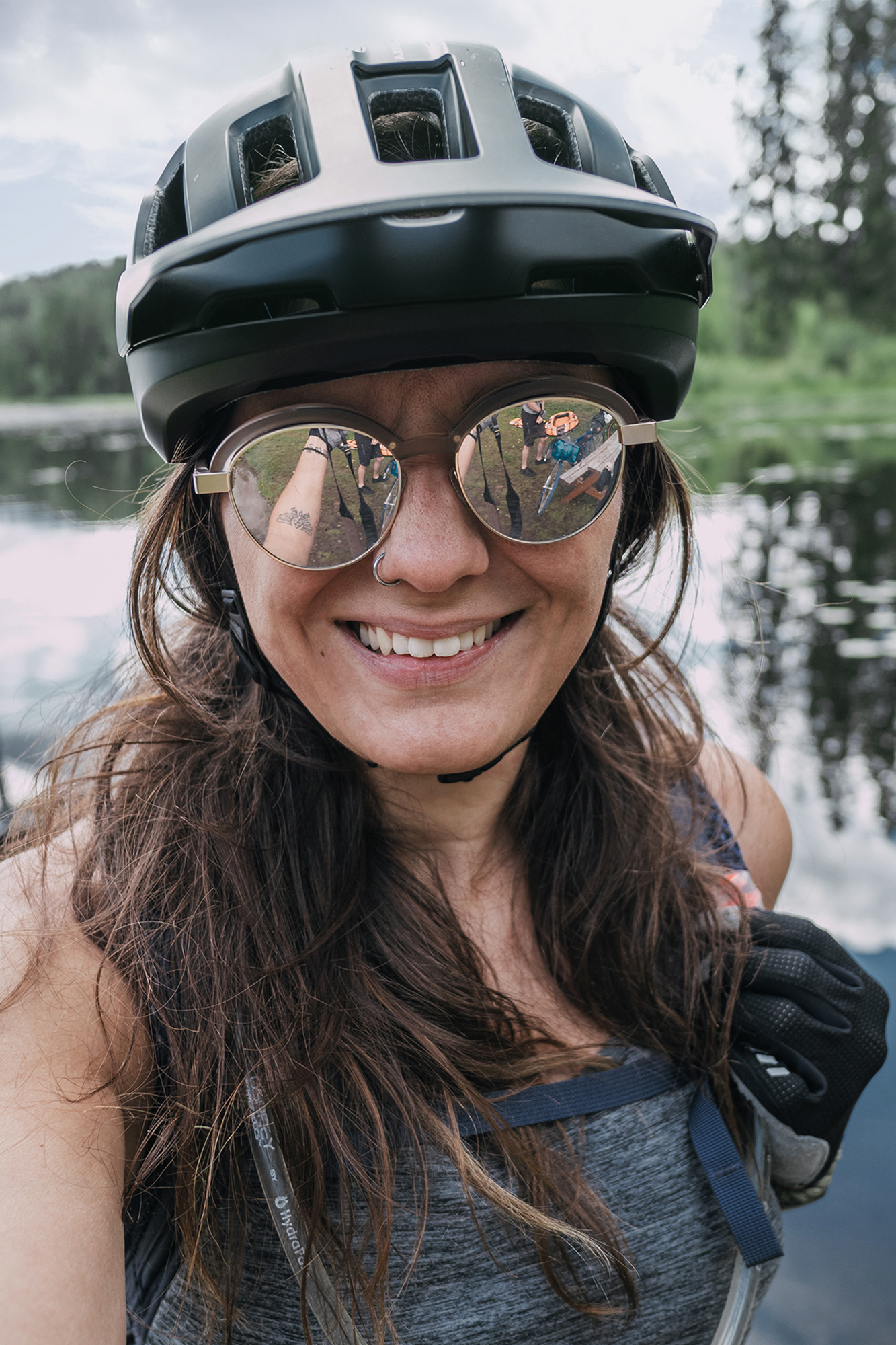 Female cyclist